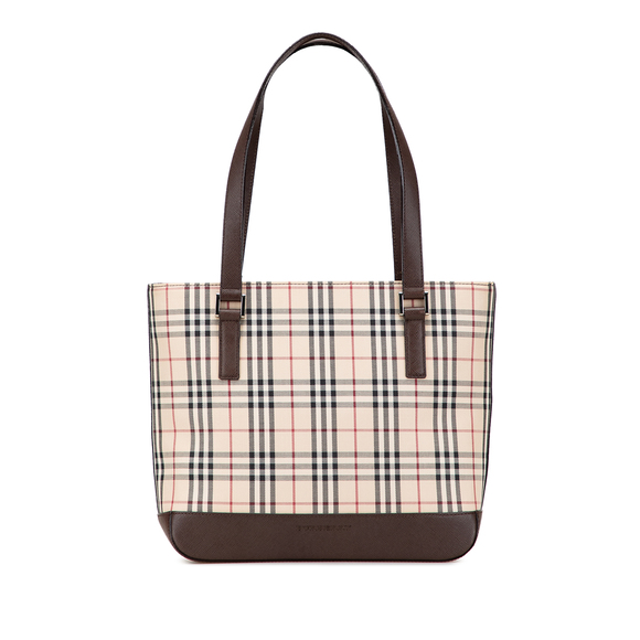 Pre-Loved Burberry House Check Canvas Tote - Picture 1 of 11
